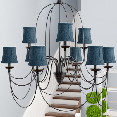 Blue, Clip On Chandelier, Lamp Shades | Lamps Plus Blue, Clip On Chandelier, Lamp Shades | Lamps Plus